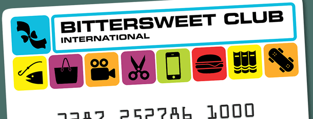 A closeup of the Bittersweet Gold membership card