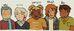 Abbey carl_(Artist) Daisy human Lucy Mike Paulo (1200x504, 354KB)
