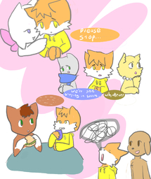 Abbey Daisy David Lucy Mike Oreo_(Artist) Paulo (840x1000, 436KB)