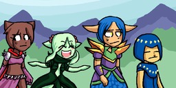 Amaya Draw_Stream flower_mage Mike Stacy Sue SwordsVale Taeshi_(Artist) (1100x550, 23KB)