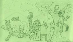 Abbey Blur Chirpy Daisy David Lily Lucy Mike Paulo Taeshi_(Artist) Yashy (893x521, 440KB)