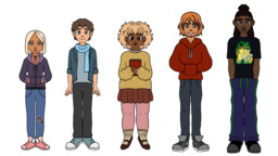 Daisy David Dumbdraws_(Artist) human Lucy Mike Paulo (1920x1080, 659KB)