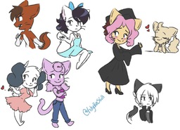 Abbey Augustus Daisy Jessica Kittybunskull_(Artist) Rachel Sandy Tess (1057x762, 136KB)