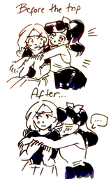 AU comic glacebon_(Artist) human Lucy Sandy (497x800, 355KB)