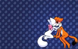 kiss Lucy Paulo PauloxLucy SpaceMouse_(Artist) wallpaper (1680x1050, 744KB)