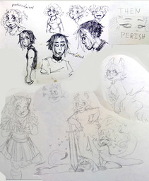Augustus AugustusxDaisyxLucy Daisy human Lucy Officerfurry_(Artist) polyamory sketch (5759x6996, 3.6MB)