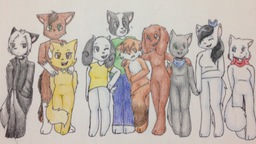 Abbey ArtisticKitten_(Artist) Augustus Daisy David Lucy Matt Mike Paulo Rachel Sandy sketch (990x557, 131KB)