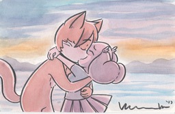 commission Paulo PauloxRachel Rachel Taeshi_(Artist) watercolor (1778x1163, 588KB)