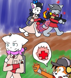 costume Lucy Mike MikexSandy parody Paulo Sandy SpaceMouse_(Artist) weapon (868x951, 567KB)