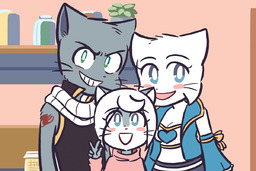 Draw_Stream Kitten Lucy Mike MikexLucy Taeshi_(Artist) (1200x800, 360KB)