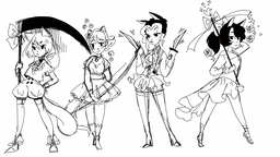 Daisy InvisibleColoration_(Artist) Lucy Magical_Girl_Lucy_Chan Sandy Tess (1280x720, 430KB)