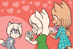 Draw_Stream Fork_in_the_Road Kitten Lucy LucyxSue MikexLucy Sue Taeshi_(Artist) (1200x800, 110KB)