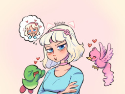Chirpy human Lucy splotchi_(Artist) Yashy (2048x1536, 1.8MB)