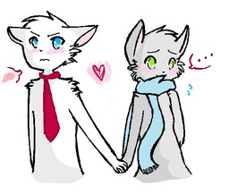 genderbended HappyCat_(Artist) Lucy Mike MikexLucy (564x477, 22KB)