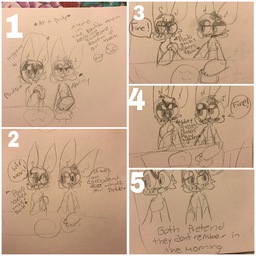 Abbey AbbeyxPaulo comic oneeyedcorgi_(Artist) Paulo sketch (2896x2896, 1.3MB)