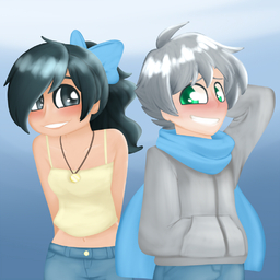 human JayGamer_(Artist) Mike MikexSandy Sandy (1000x1000, 585KB)