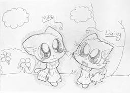 Carathehedgehog_(Artist) Daisy Mike sketch (2581x1849, 973.3KB)