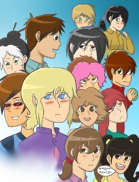 Abbey Augustus Daisy David human Jasmine Jessica Lucy Mike Paulo Rachel Sandy Sue TimothyNTC_(Artist) (800x1047, 919KB)
