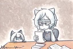 Adult_Lucy commission Fork_in_the_Road Kitten Lucy MikexLucy Taeshi_(Artist) watercolor (2676x1800, 970KB)