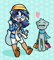 animated JayGamer_(Artist) Mike MikexSandy Sandy (800x900, 258KB)