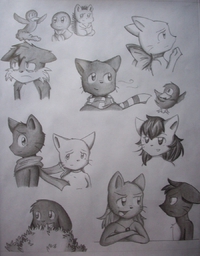 Abbey Blur Chirpy David Lily Lucy Mike MikexLucy Paulo Sandy Sepiawolf_(Artist) Sue Yashy (900x1150, 669KB)