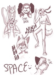 Augustus David FatCat_(Artist) Jasmine Lucy Paulo PauloxLucy Rachel sketch (550x733, 247KB)