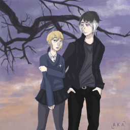 Akacatgirl_(Artist) Anime Augustus AugustusxLucy human Lucy (1000x1000, 1.3MB)