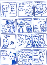 Abbey Amaya Augustus Chirpy comic Daisy David Jessica Lily Lucy Mike Molly Paulo Rachel Sue Taeshi_(Artist) Tess Yashy (800x1099, 111KB)