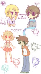 Abbey Daisy human Lucy mangoh_(Artist) Mike (732x1309, 508KB)
