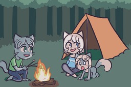 Draw_Stream Kitten Lucy Mike MikexLucy Taeshi_(Artist) (1200x800, 109KB)