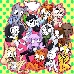 Abbey Amaya Augustus Daisy David Jasmine Jessica Lucy Mike Paulo Popcorn-tart_(Artist) Rachel Sandy Sue Tess (1000x1000, 132KB)