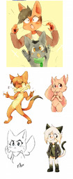 Amaya Augustus Daisy Kitten Lucy Mike MikexAmaya Paulo Pkbunny_(Artist) (412x1000, 288KB)