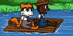 David Draw_Stream Huck_Finn Paulo Taeshi_(Artist) Tom_Sawyer Turtle parody (1100x550, 19.4KB)