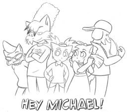 Daisy David JEMCIV_(Artist) Lucy Mike parody Paulo sketch (600x533, 72KB)