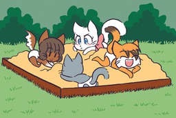 Draw_Stream Kitten Lucy Mike Molly Paulo Taeshi_(Artist) (900x600, 314KB)