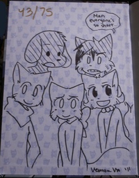 book_sketch commission Daisy David Lucy Mike Paulo Taeshi_(Artist) (585x750, 211KB)