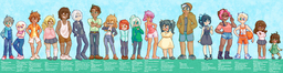 Abbey Amaya Augustus Daisy David Jasmine JayGamer_(Artist) Jessica Jordan Lucy Madison Matt Mike Molly Paulo Rachel Sandy Sue Tess excellent human (2345x600, 2.0MB)