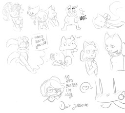Daisy David Lucy Mike Paulo Sandy ThatPaintedWolf_(Artist) (2607x2363, 916KB)