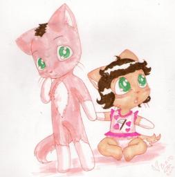 Abbey Kara-Yasuragi_(Artist) Kitten Molly (592x598, 68KB)