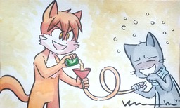 commission Mike Paulo Taeshi_(Artist) watercolor (3108x1868, 301KB)