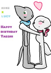 birthday Kitkatlovespaulo_(Artist) Lucy Mike MikexLucy (258x372, 13KB)