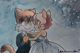 commission Paulo PauloxTess Taeshi_(Artist) Tess watercolor (1000x673, 82KB)