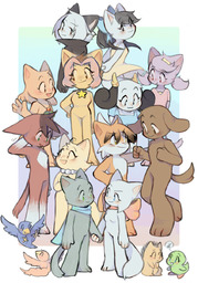 Abbey Augustus Blur Chirpy Daisy David excellent Jessica Lily Lucy mangoh_(Artist) Mike Paulo Rachel Sandy Sue Tess Yashy (843x1207, 748KB)