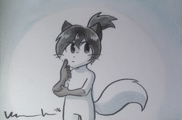 Augustus AugustusxSandy commission Kitten Sandy Taeshi_(Artist) watercolor (2956x1952, 1.2MB)