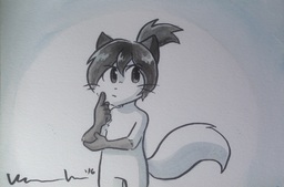 Augustus AugustusxSandy Kitten Sandy Taeshi_(Artist) commission watercolor (2956x1952, 1.2MB)