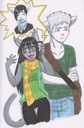 Brodello_(Artist) genderbended Lucy Mike Sandy (521x796, 919KB)