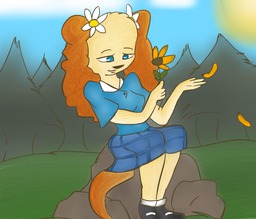 Flower_Girl Rachelvang_(Artist) (700x600, 356KB)
