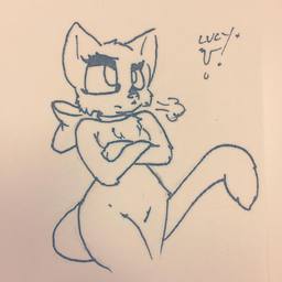 lineart Lucy yiffwave_(Artist) (1080x1080, 68KB)
