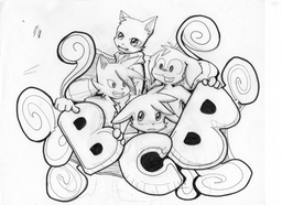 Abbey David Mike MouseCat_(Artist) Paulo (800x581, 262KB)