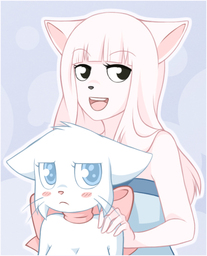excellent Kumkrum_(Artist) Lucy pink_cat (533x660, 185KB)
